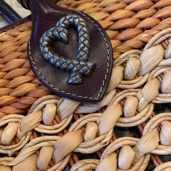 Brighton straw & leather bag - Picture 3 of 8